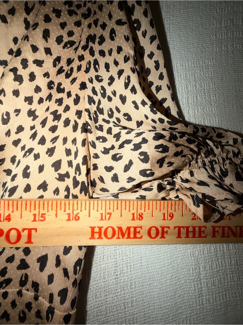 Fall Flowy Animal Print Midi high low dress Size 6 Cottagecore - Picture 7 of 12